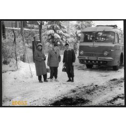   Ikarus 55 távolsági busz, jármű, közlekedés, 1960-as évek, Eredeti fotó, papírkép.  