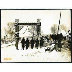   Linsingen-Brücke, Ukrajna, 1. világháború, Magyar katonák Kowel környékén, 1910-es évek, Eredeti fotó, papírkép. 