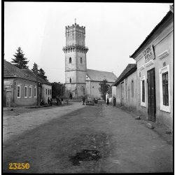   Olaszliszka, Klein Bernát kocsmája, Wanderer W2 gépkocsi, autó, jármű, közlekedés, 1940-es évek, Eredeti fotó negatív!   