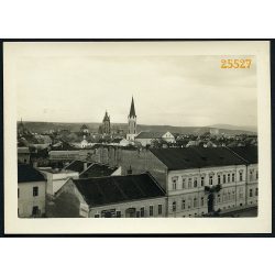   Kassa, Felvidék, utcakép a Rákóczi vendéglővel, kocsma, étterem, utcakép, város, dóm, 1940-es évek, Eredeti fotó, papírkép.  