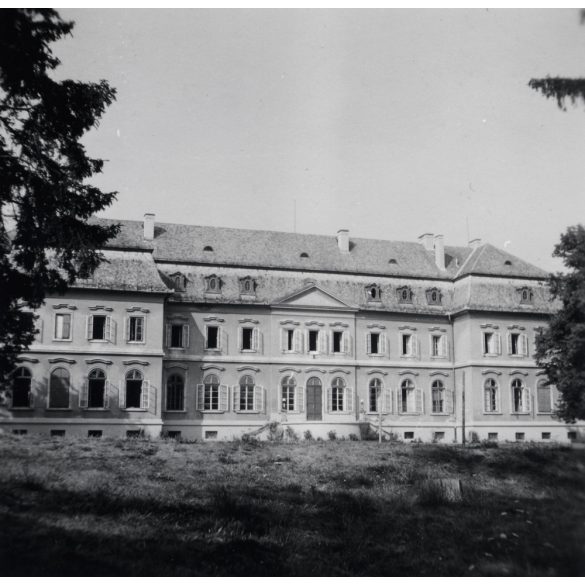 Erdődy-Pallavicini-kastély (Keglevich-kastély) Szilvásvárad, épület, kommunizmus, Heves megye, helytörténet, 1953,  1950-es évek, Eredeti fotó, papírkép. 