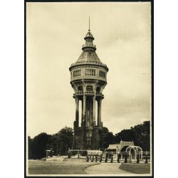   Nagyobb méret, a margitszigeti Víztorony, Budapest, Horthy-korszak, 1930-as évek, Eredeti hátulján feliratozott fotó, papírkép, ajándéknak, dekorációnak is kiváló.  