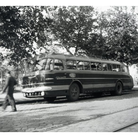 Ikarus 55 autóbusz, városi kivitel, busz, jármű, közlekedés, szocializmus, 1957, 1950-es évek, Eredeti fotó, papírkép.   